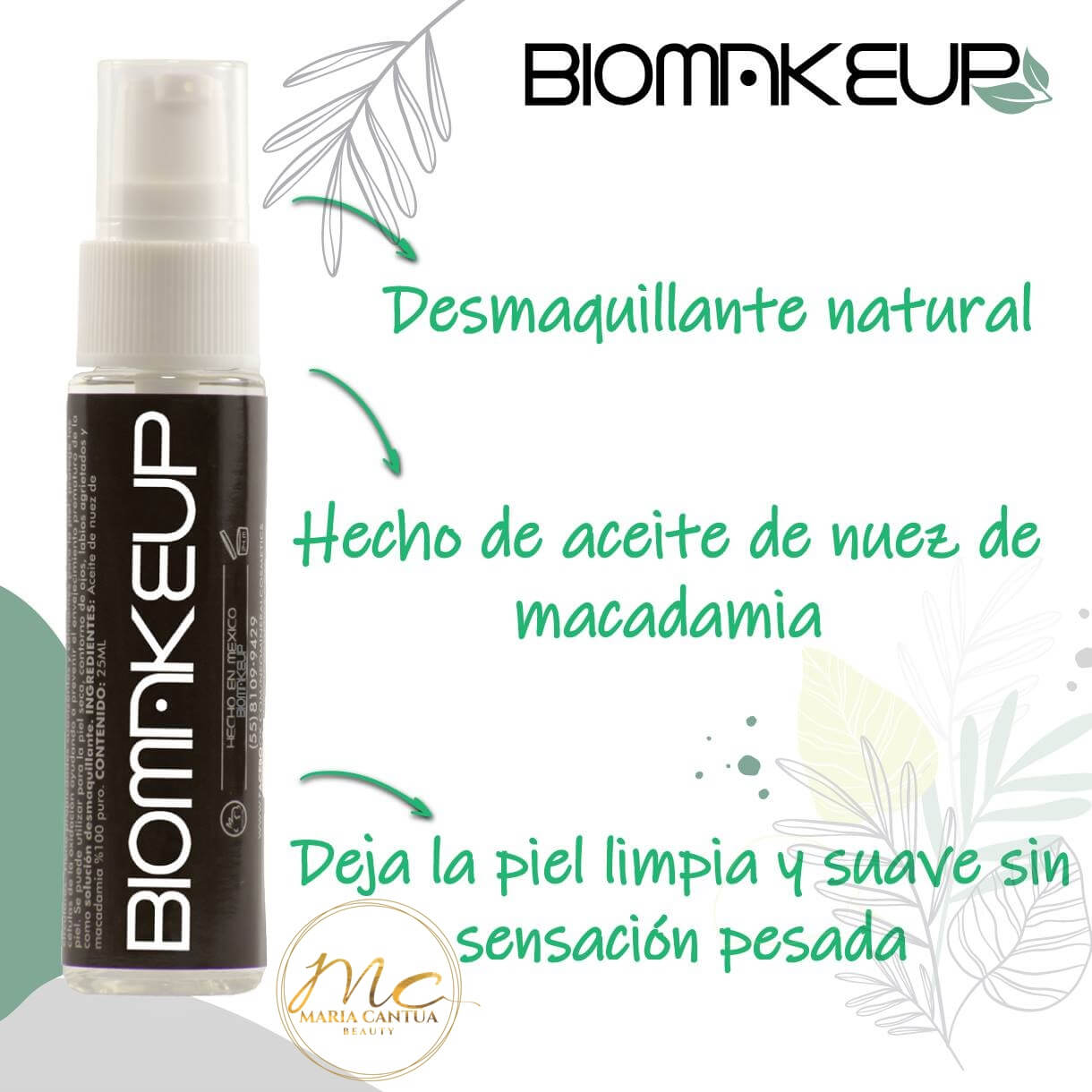 Aceite de Macadamia Biomakeup