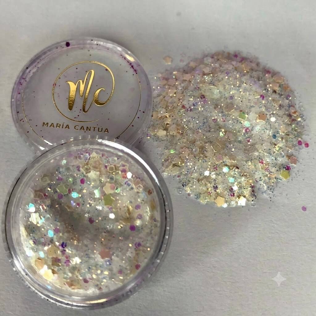 Chunky Glitter Blanco