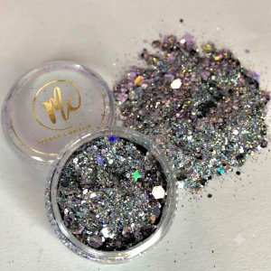 Chunky Glitter Plateado