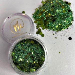 Chunky Glitter Verde Limón